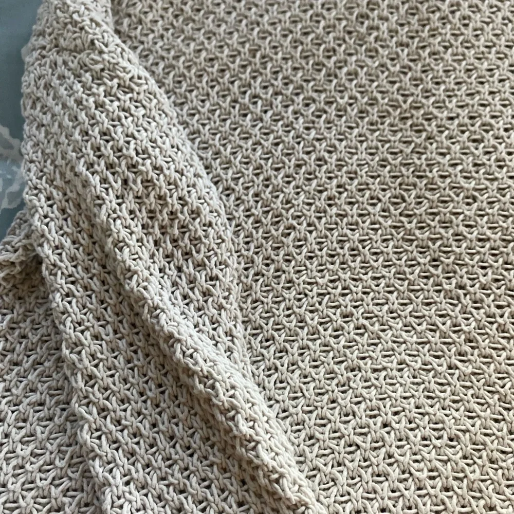 Madewell cream knit cotton size medium sweater